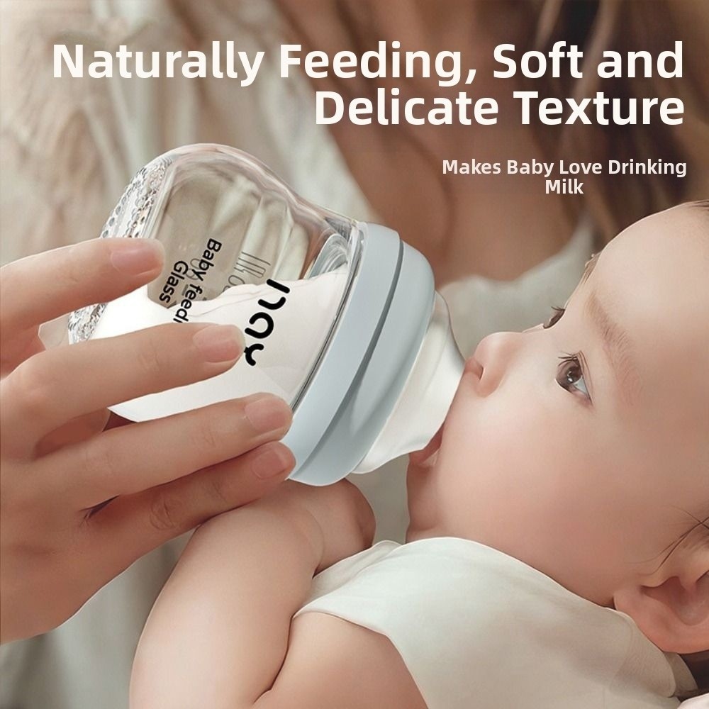 Baby Food Containers Glass - Glass Baby Bottle Anti-flatulence Anti Choking