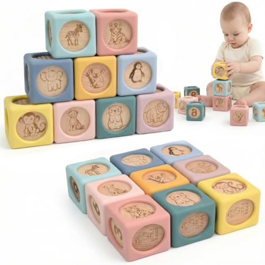 Baby Food Natural - 9 Pcs Baby Silicone and Wooden