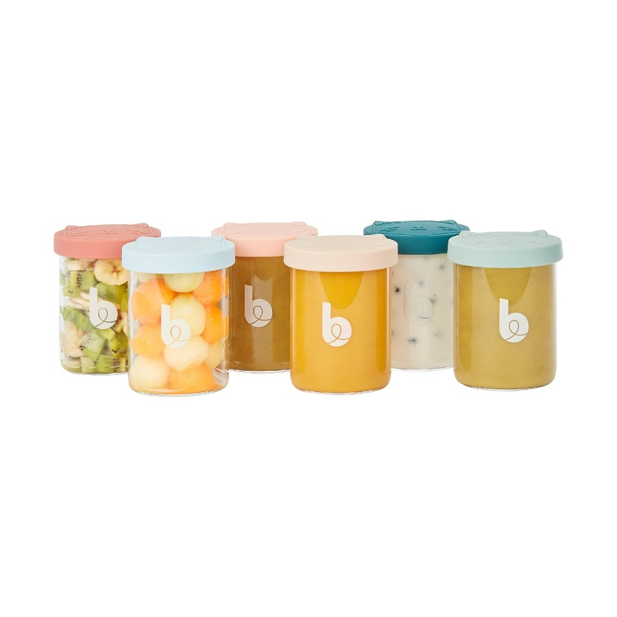 Baby Food Containers Glass - Baby Glass Food Jars Set of