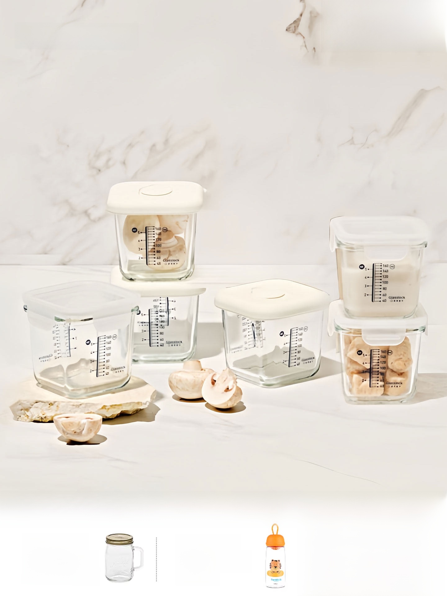 Baby Food Containers Glass - Small Capaci Glasslo Glass Food Storage