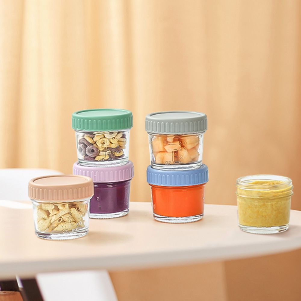 6pcs Mason Jar Glass Baby Food – Baby Food Containers Glass recenzja i cena