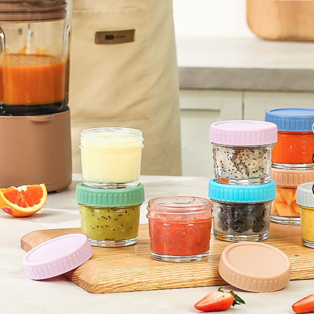 6pcs Mason Jar Glass Baby Food – Baby Food Containers Glass recenzja i cena