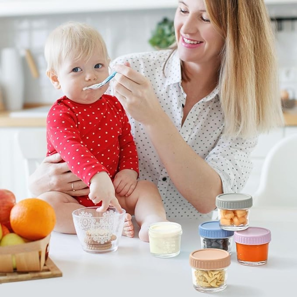 6pcs Mason Jar Glass Baby Food – Baby Food Containers Glass recenzja i cena