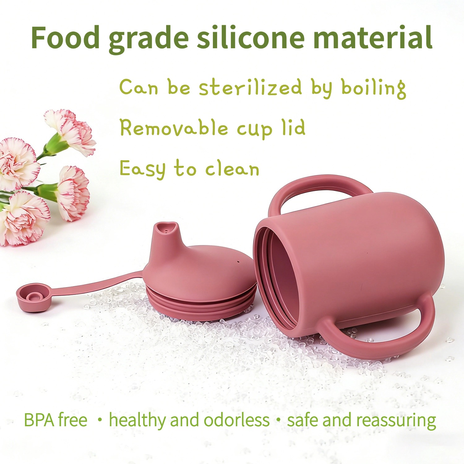 Silicone sippy cup food grade  – Baby Food Quality recenzja i cena