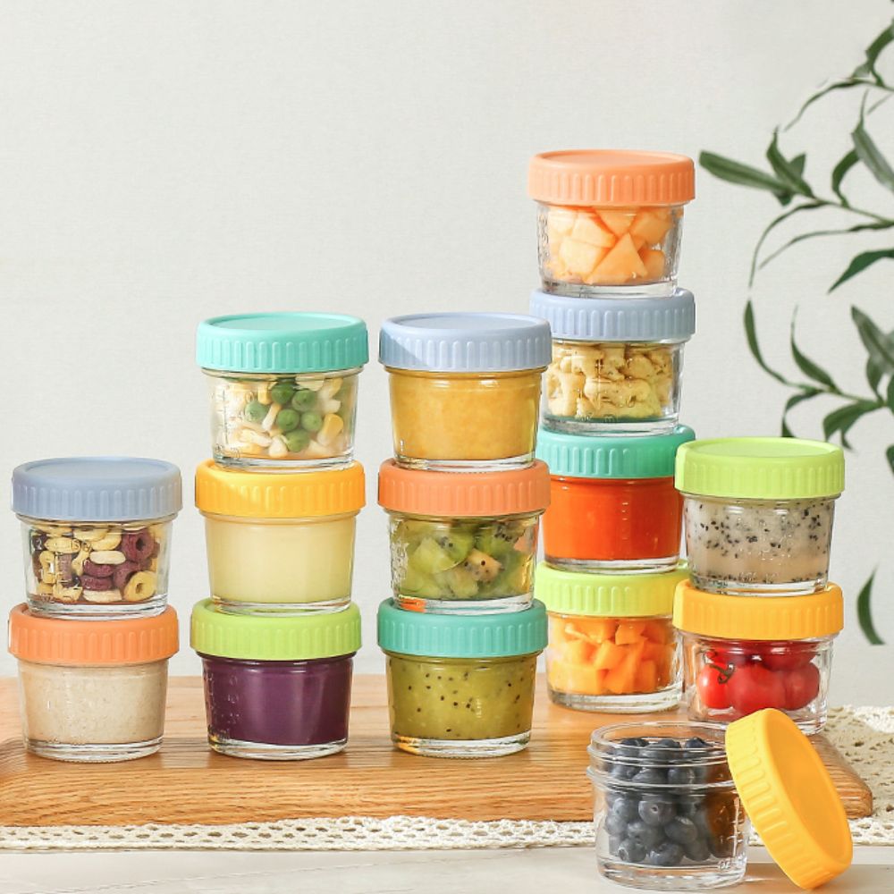 6pcs Glass Baby Food Jar Reusa – Baby Food Containers Glass recenzja i cena