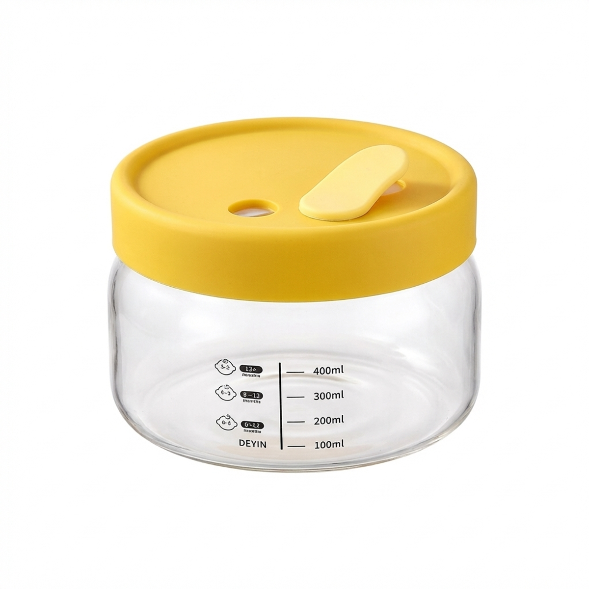 Yellow Glass Fresh Bowl – High – Baby Food Containers Glass recenzja i cena