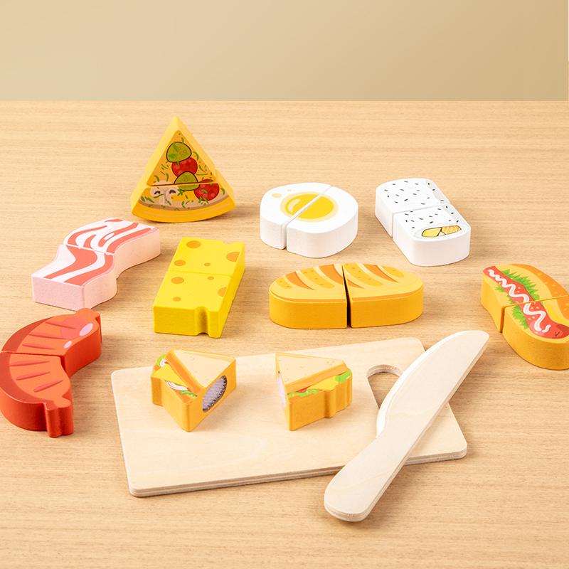 Wooden Kitchen Pretend Toy Sim – Baby Food Natural recenzja i cena