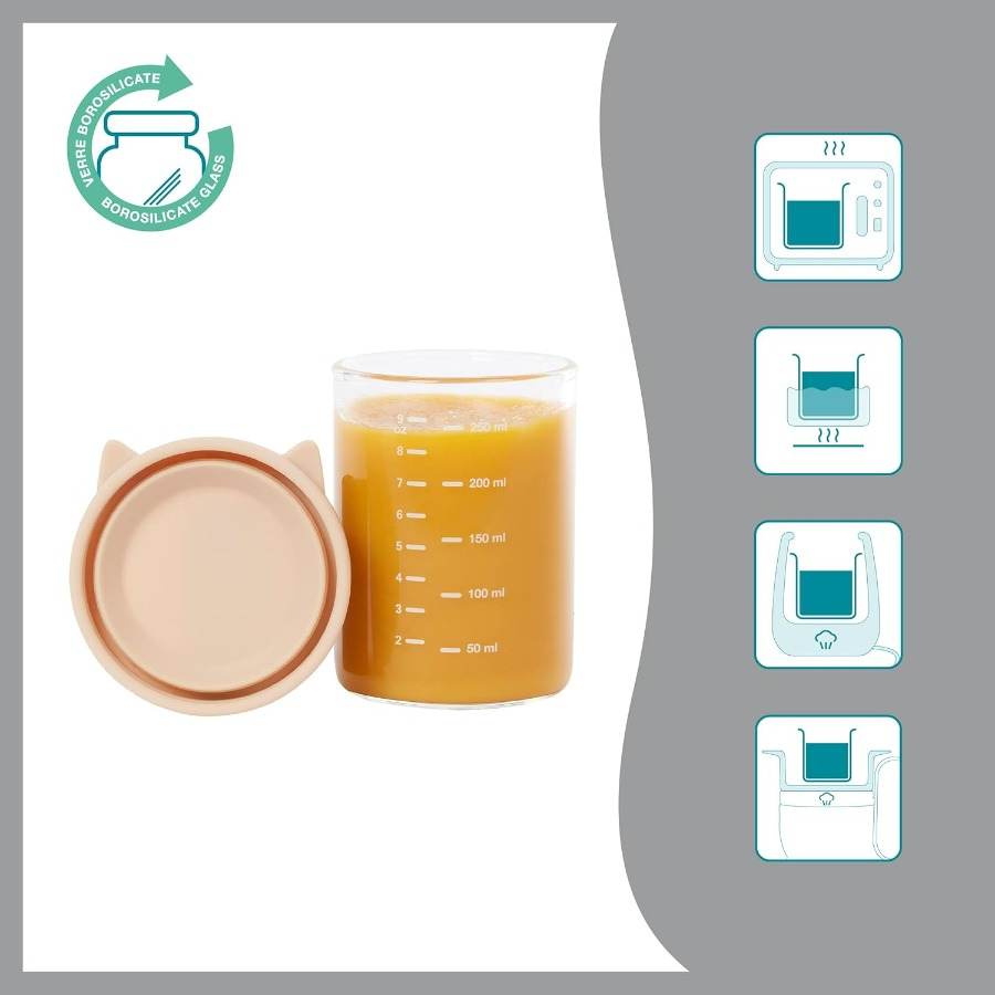 Baby Glass Food Jars Set of 6  – Baby Food Containers Glass recenzja i cena