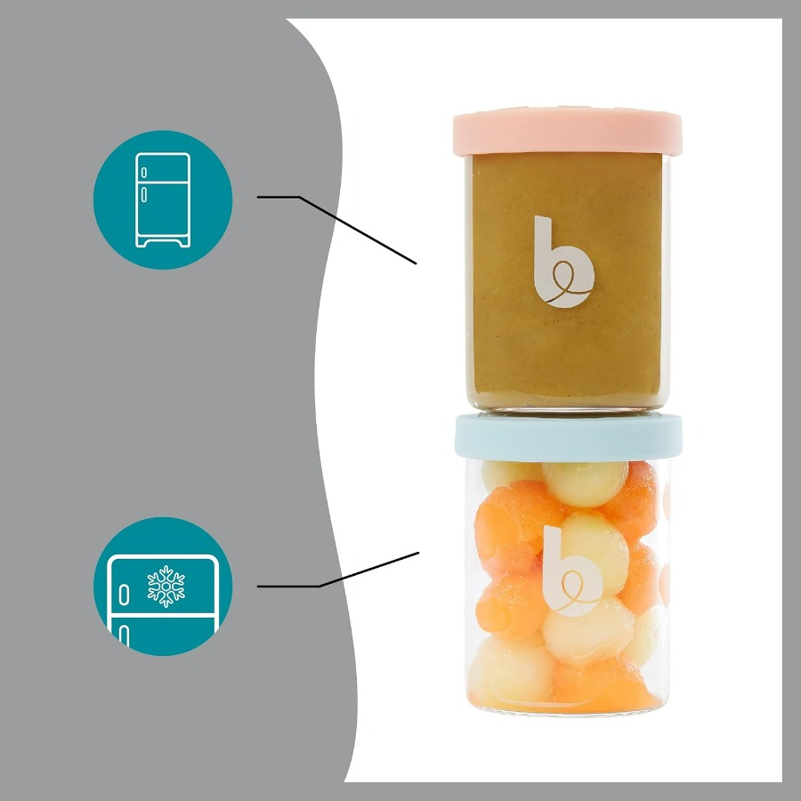 Baby Glass Food Jars Set of 6  – Baby Food Containers Glass recenzja i cena