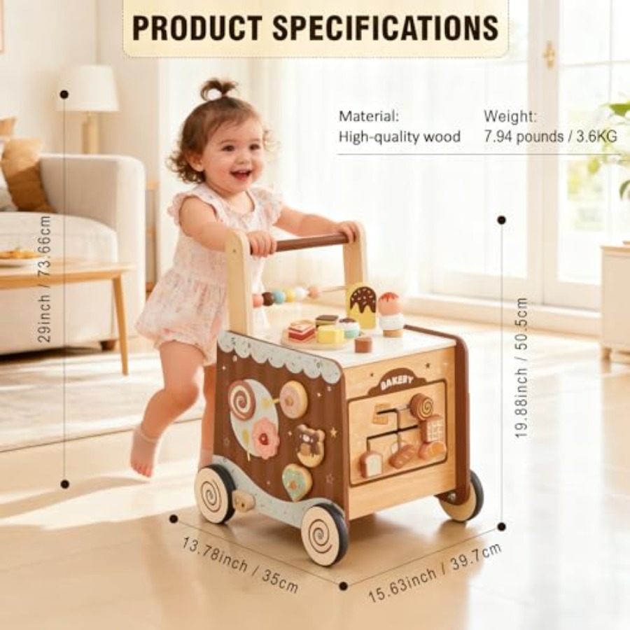 Montessori wooden baby walker  – Baby Food Natural recenzja i cena