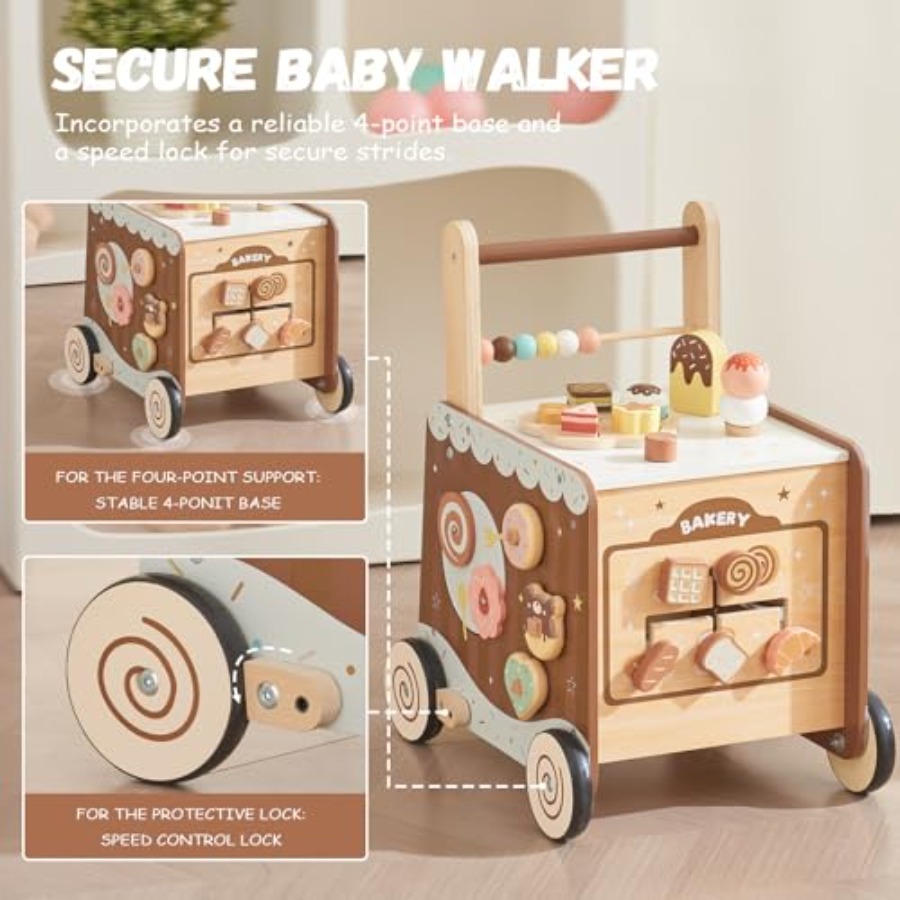Montessori wooden baby walker  – Baby Food Natural recenzja i cena