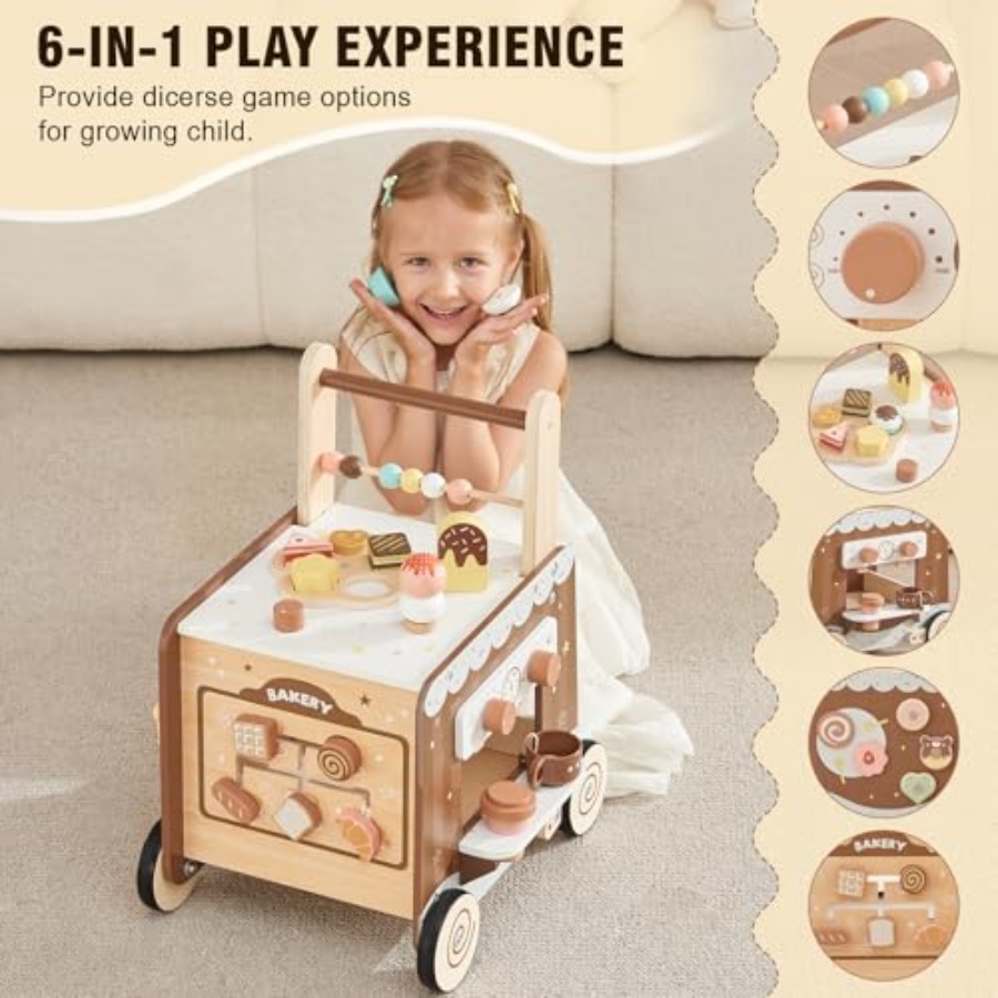 Montessori wooden baby walker  – Baby Food Natural recenzja i cena