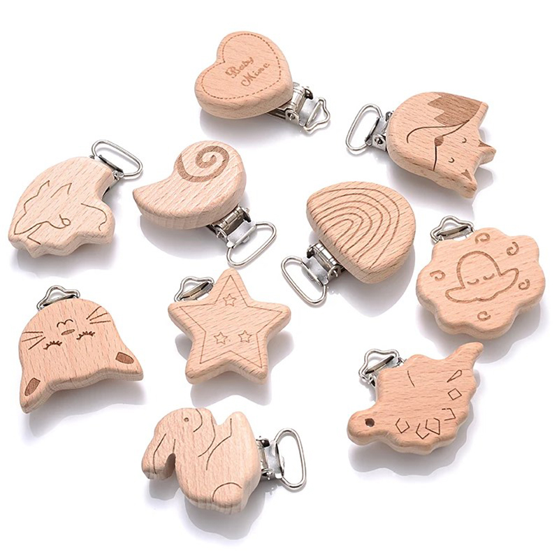 5Pcs Wooden Pacifier Clip Food – Baby Food Natural recenzja i cena