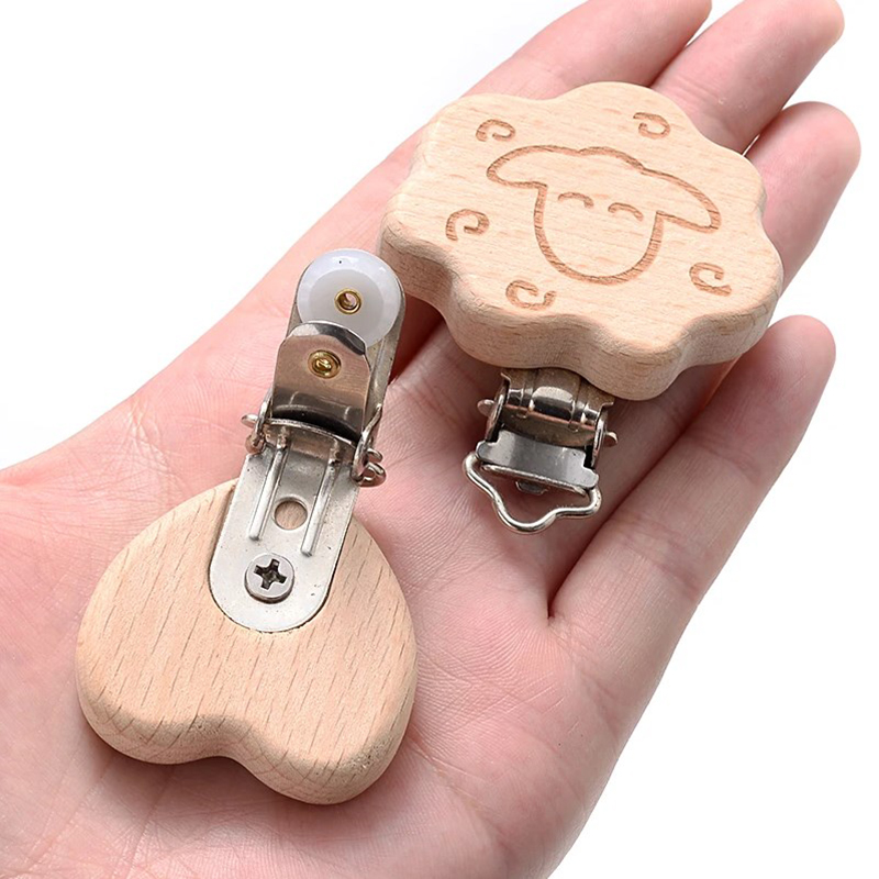5Pcs Wooden Pacifier Clip Food – Baby Food Natural recenzja i cena