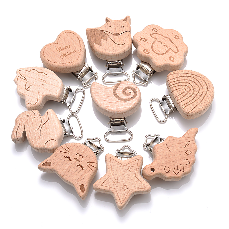 5Pcs Wooden Pacifier Clip Food – Baby Food Natural recenzja i cena